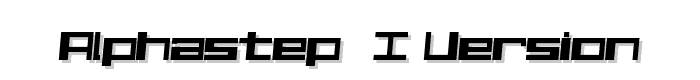 Alphastep  i version font